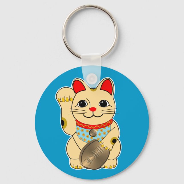 Porte-clés Gold Maneki Neko (Recto)