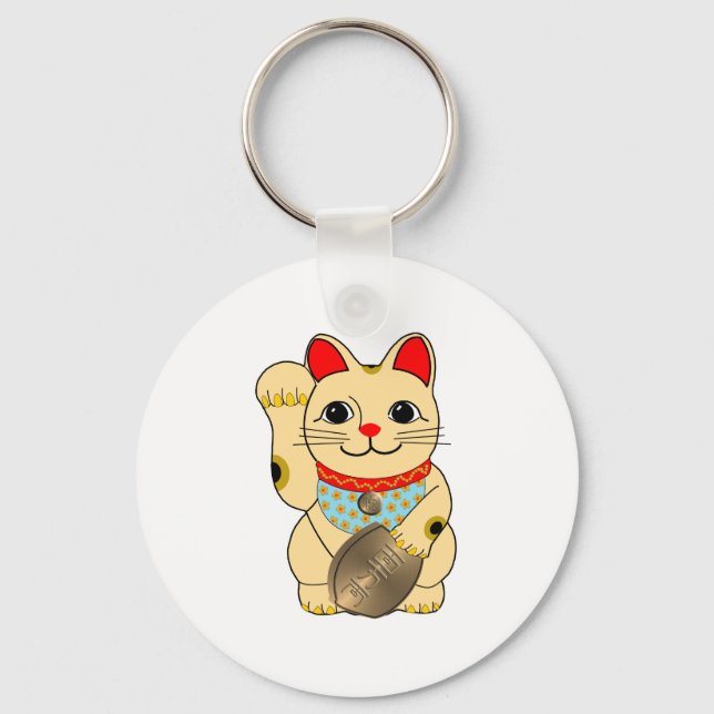 Porte-clés Gold Maneki Neko (Recto)