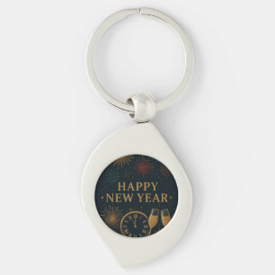 Porte-clés Gold New Year