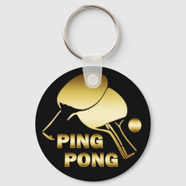 PORTE-CLÉS GOLD PING PONG (Recto)