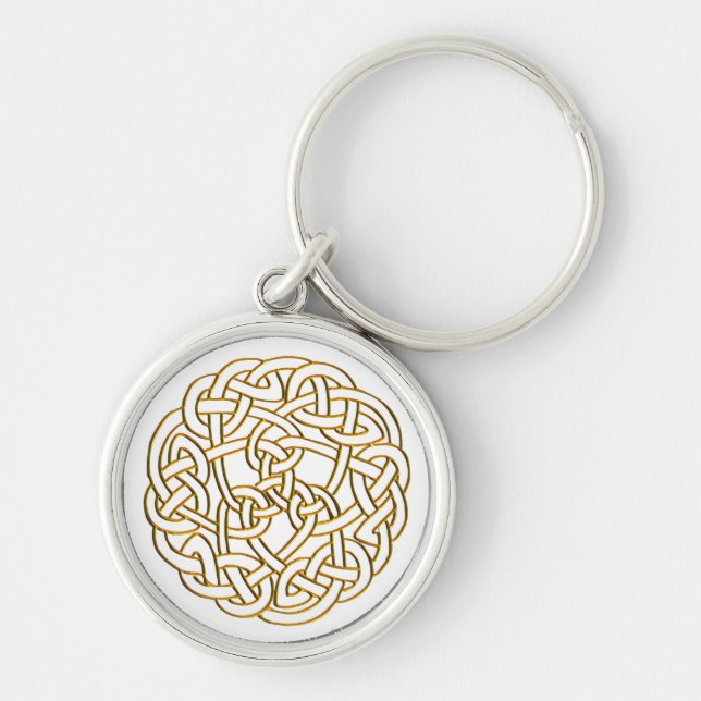 Porte-clés Golden Celtic Knot (Devant)