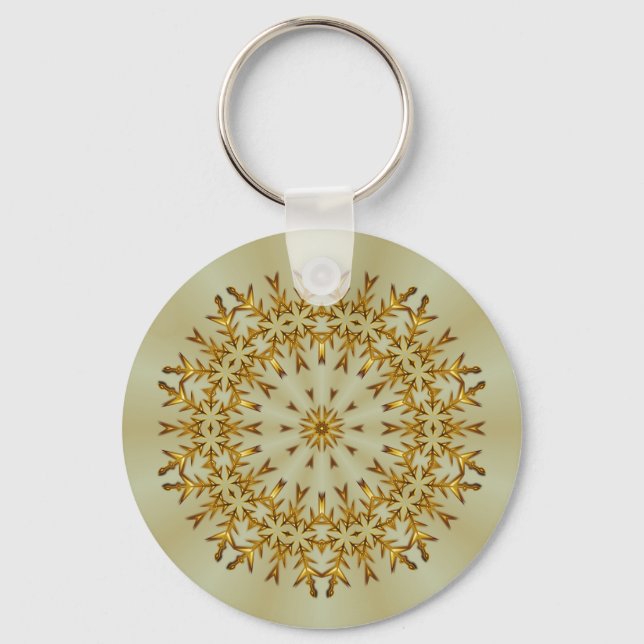 Porte-clés Golden Christmas Wreath (Recto)