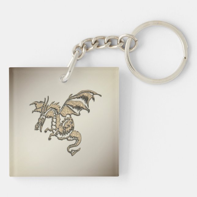 Porte-clés Golden Dragon (Dos)