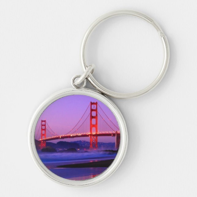 Porte-clés Golden gate bridge sur la plage de Baker au (Devant)