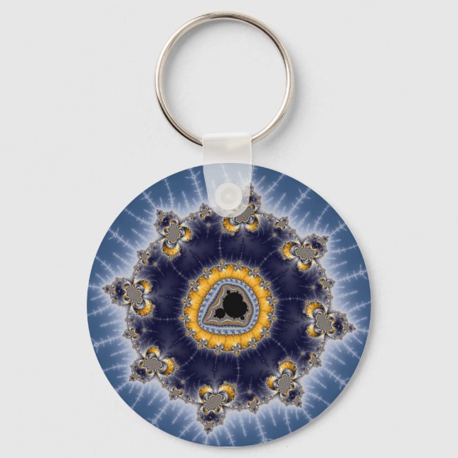 Porte-clés Golden Mandelbrot - Fractal (Recto)