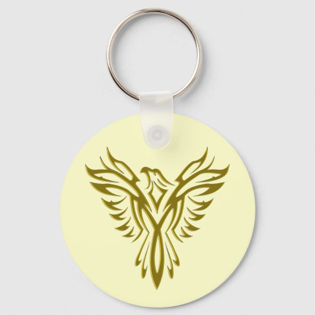 Porte-clés Golden Phoenix Rising porte - clé (Recto)
