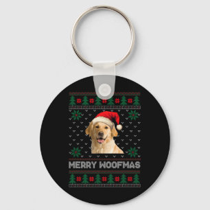 Porte-clés Golden Retriever laid Noël Père Noël Chien Xmas Pa