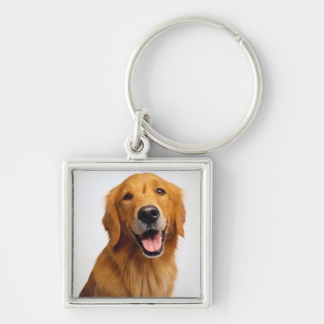 Porte-clés Golden Retriever Smile (Devant)