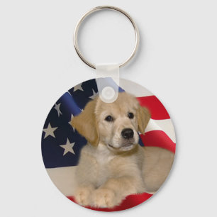 Porte-clés Golden retriever tout le porte - clé américain d
