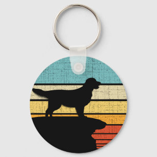 Porte-clés Golden Retriever Vintage 60s les années 70 proprié