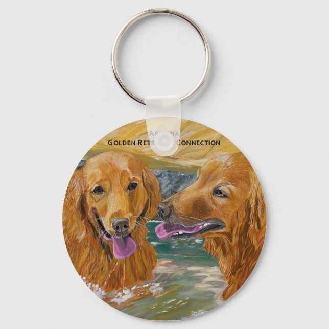 Porte-clés Golden Retrivers Porte - clé (Recto)