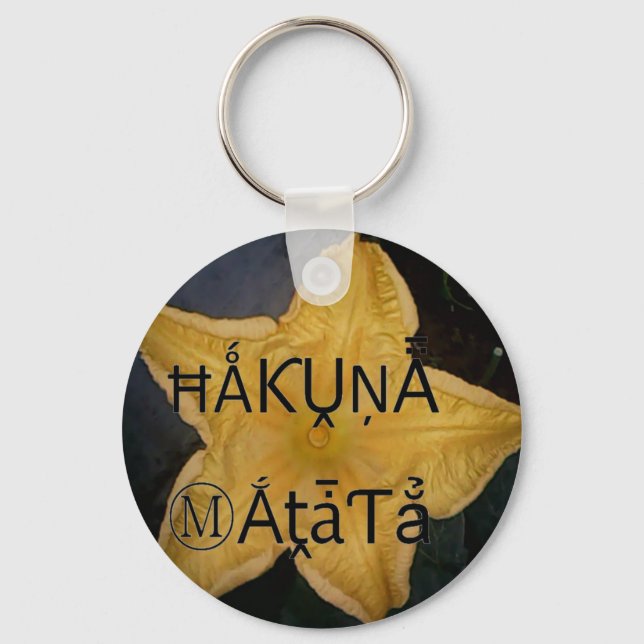 Porte-clés Golden Star Hakuna Matata (Recto)