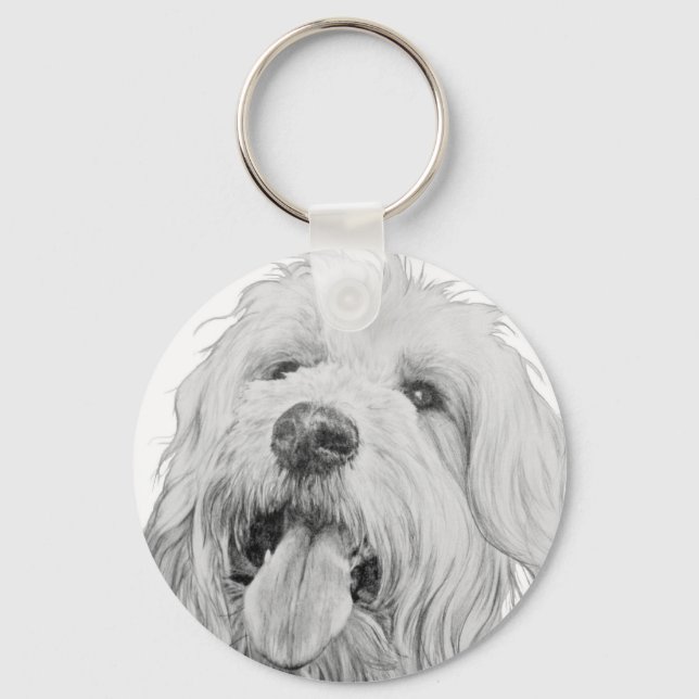 Porte-clés Goldendoodle (Recto)