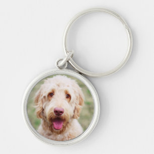 Porte-clés Goldendoodle souriant