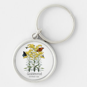 Porte-clés Goldenrod Solidago Fleur sauvage et pollueurs