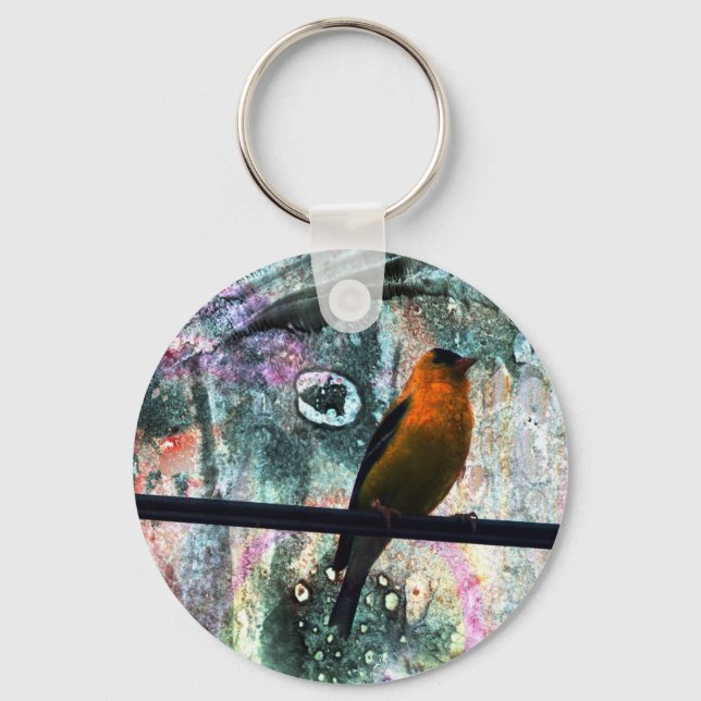 Porte-clés Goldfinch Grunge (Recto)