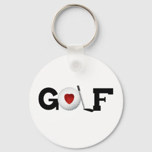 Porte-clés Golf avec la boule de golf