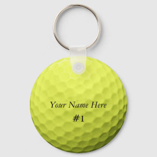 Porte-clés Golf Ball Porte - clé Customisez-le avec VOTRE NOM