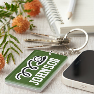 Porte-clés golf cadeau personnalisé de sport pour 
