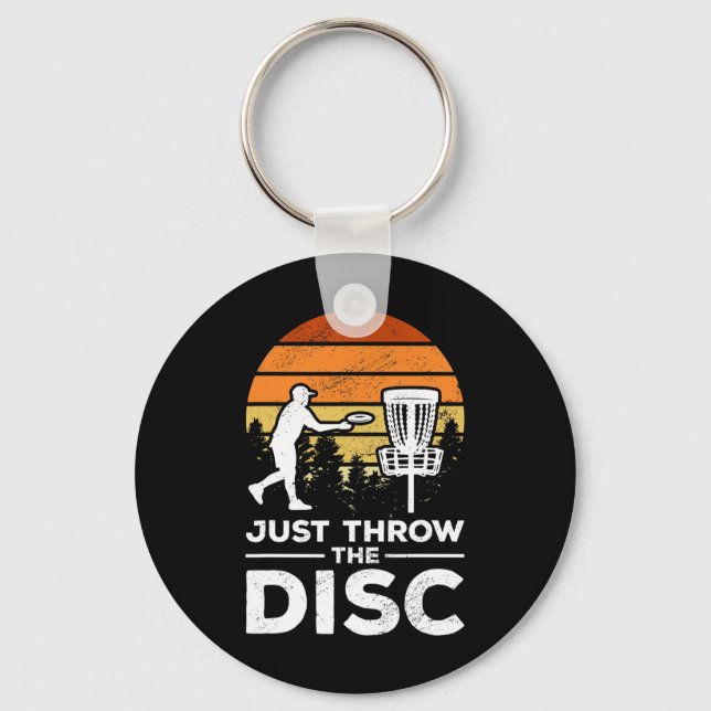 Porte-clés Golf de disque Frisbee golf Il suffit de lancer le (Recto)