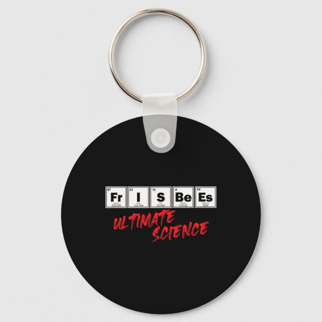 Porte-clés Golf Frisbees Ultimate Science Disc Periodic Table (Recto)