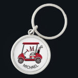Porte-clés Golf Guy Cadeau personnalisé Panier Nom du monogra<br><div class="desc">Quelque chose de spécial pour un gentleman dans votre vie qui pourrait juste apprécier une voiturette de golf qui dit "#1" et a un peu de "bord" à lui. Prêt à suivre le cours et à aider à en faire une grande journée — ce Michael est prêt pour le travail....</div>