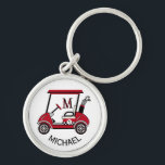 Porte-clés Golf Guy Cadeau personnalisé Panier Nom du monogra<br><div class="desc">Quelque chose de spécial pour un gentleman dans votre vie qui pourrait juste apprécier une voiturette de golf qui dit "#1" et a un peu de "bord" à lui. Prêt à suivre le cours et à aider à en faire une grande journée — ce Michael est prêt pour le travail....</div>