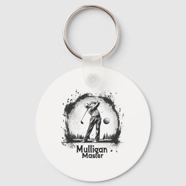 Porte-clés Golf Mulligan Master Tee - shirts Graphiques Pour  (Recto)