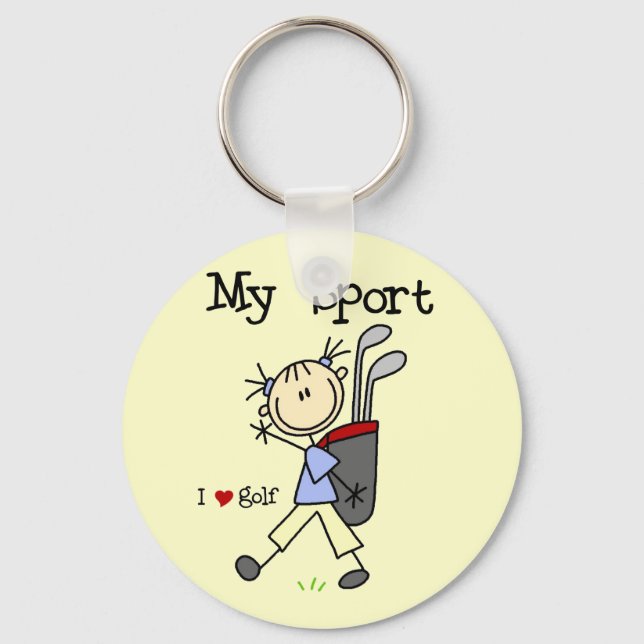 Porte-clés Golf My Sport T-shirts and Gifts (Recto)