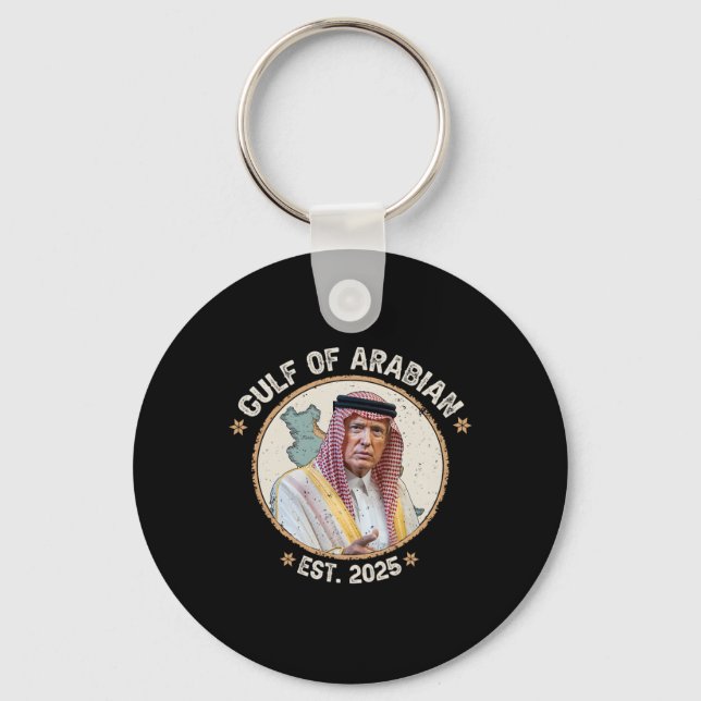 Porte-clés Golfe d'Arabie Rétro Arabe Golfe d'Arabie Amusant  (Recto)