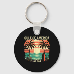 Porte-clés Golfe de l'Amérique Vintage Plage de l'Amérique Go