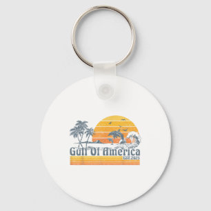 Porte-clés Golfe De Usa America Est 2025 Retro Vintage Beach