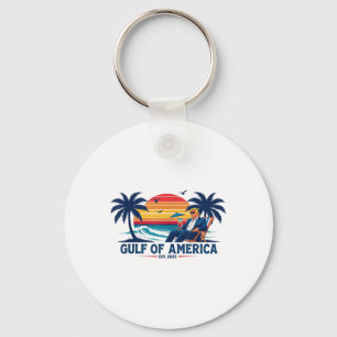 Porte-clés Golfe Des États-Unis D'Amérique Est 2025 Funny Tr