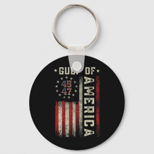 Porte-clés Golfe Des États-Unis Drôle Usa Drapeau Pour Hommes