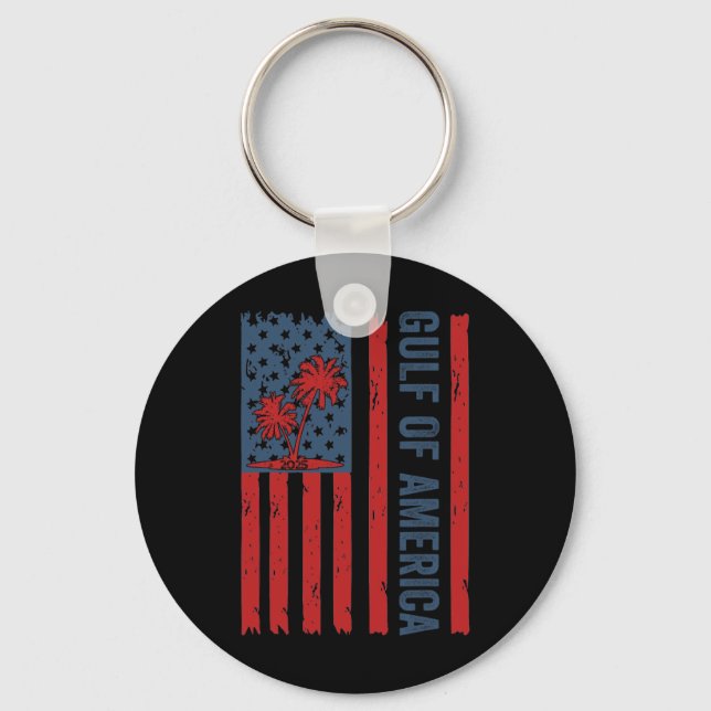 Porte-clés Golfe Des Etats-Unis Est 2025 Funny Golfe D'Usa Am (Recto)