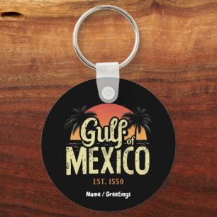 Porte-clés Golfe du Mexique est. 1550 Retro Beach Vibe Vintag