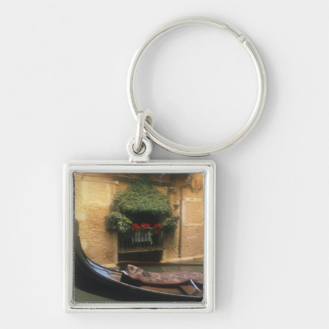 Porte-clés Gondola et restaurant, Venise, Vénétie, Italie (Devant)