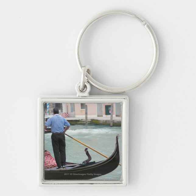 Porte-clés Gondoles dans le canal de Venise (Devant)