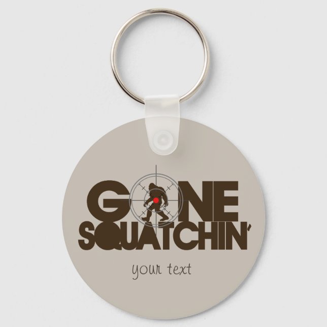 Porte-clés Gone Squatchin - Brown et bronze (Recto)