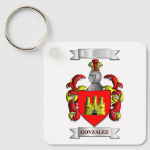 Porte-clés González Nom et Blason