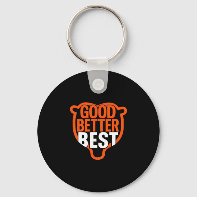Porte-clés Good Better Never Let It Rest Motivation Bear Claw (Recto)