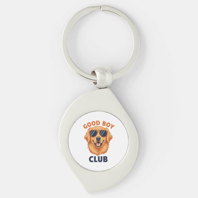 Porte-clés Good Boy Club | Dog Design Keychain (Devant)