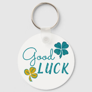 Porte-clés Good Luck Four Leaf Clover Shamrock