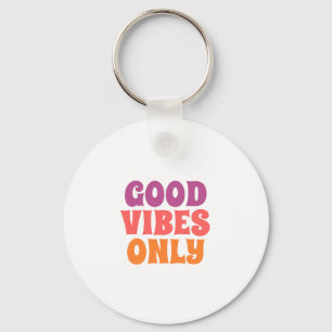 Porte-clés Good Vibes uniquement sur le sac fourre-tout budgé