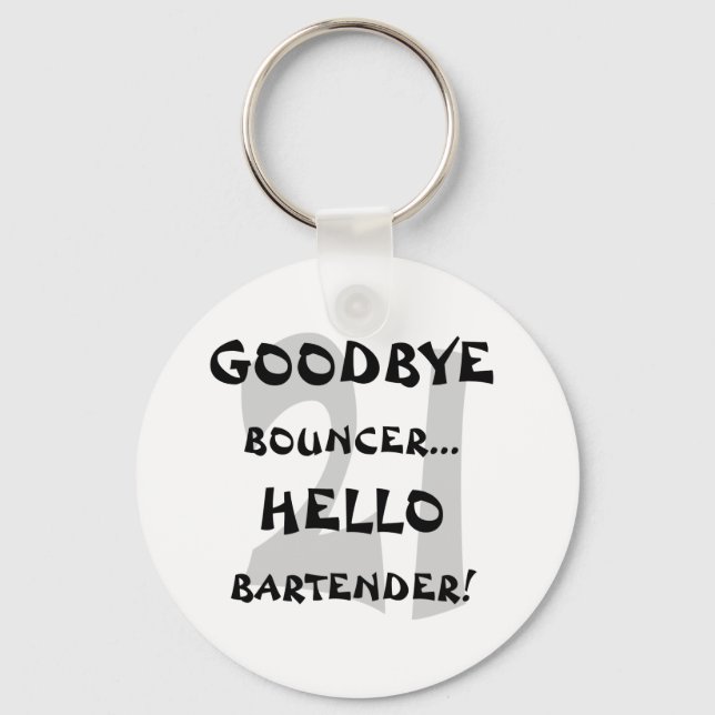 Porte-clés GoodBye Bouncer...Bonjour barman ! (Recto)