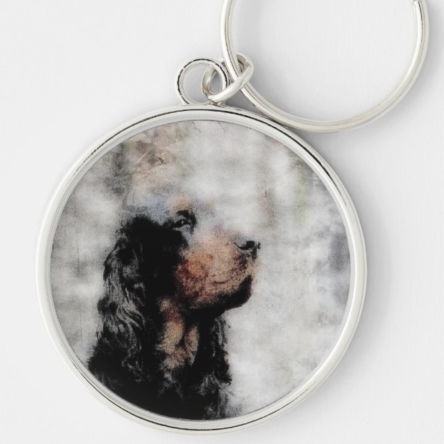 Porte-clés Gordon Setter Grunge Porte - clé (Devant)