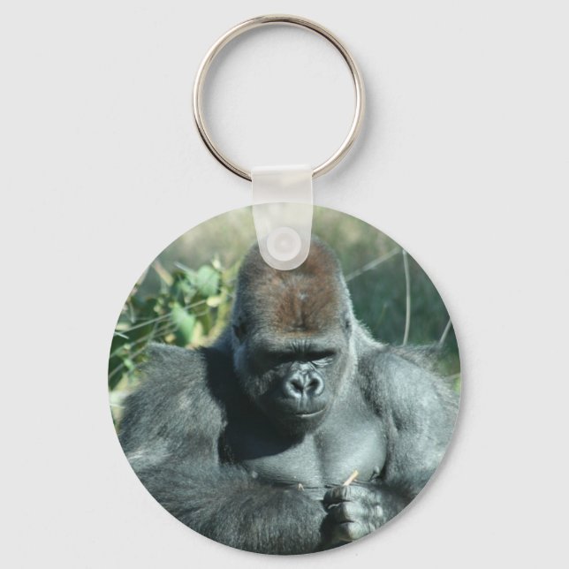 Porte-clés Gorilla Argent Back (Recto)