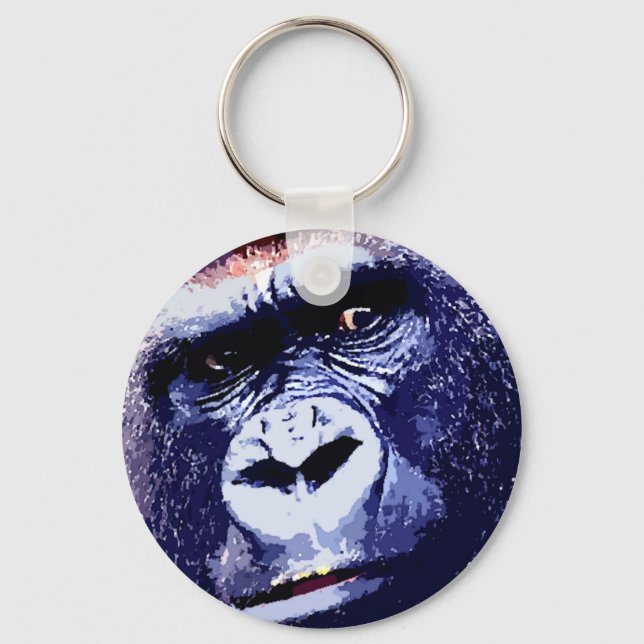Porte-clés Gorilla Face (Recto)
