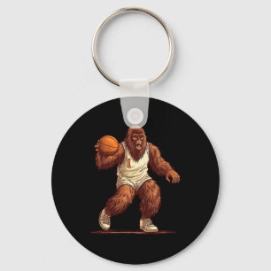 Porte-clés Gorilla Jouer Basketball Fun Gorilla Basketball