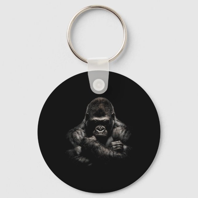 Porte-clés Gorilla Monkey Gym Wear Bodybuilding Workout Motiv (Recto)